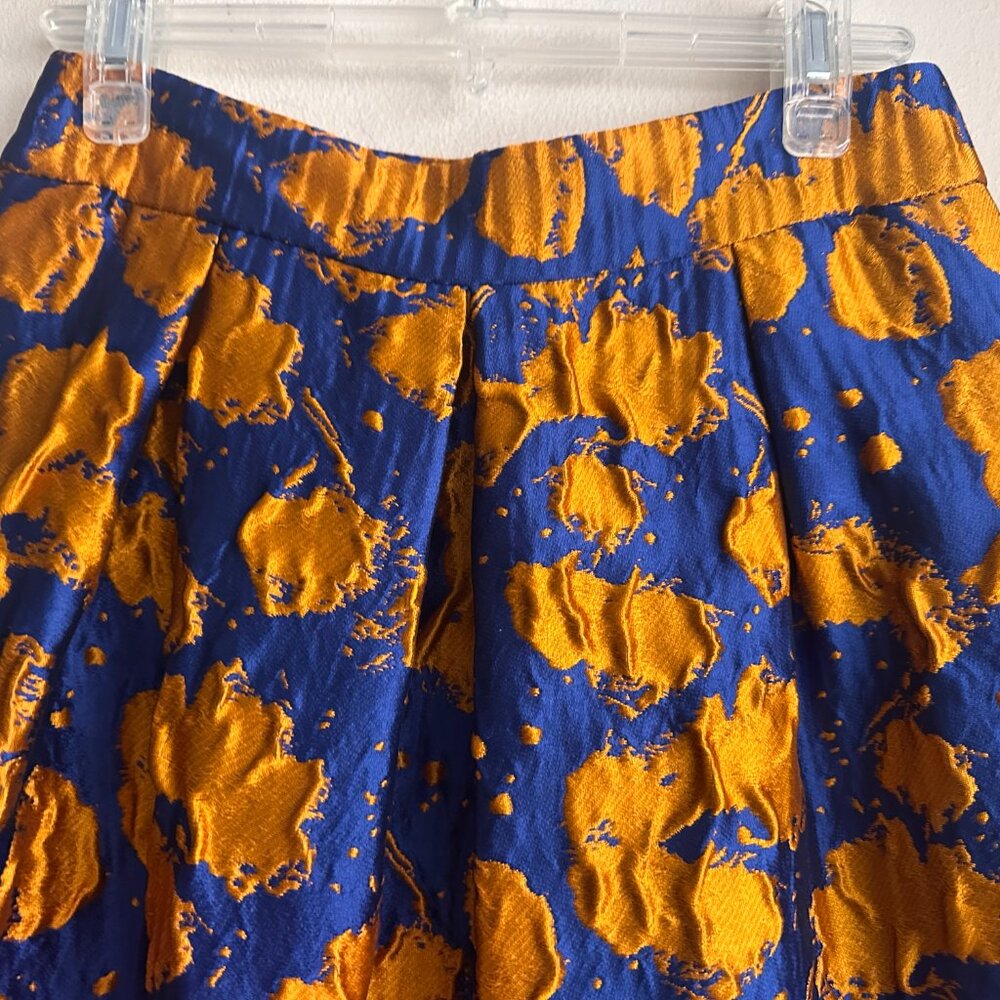 Max & Co. royal blue and orange skirt. Size 2. - Picture 3 of 11